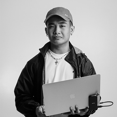 Headshot of Dustine Jao, a multimedia artist